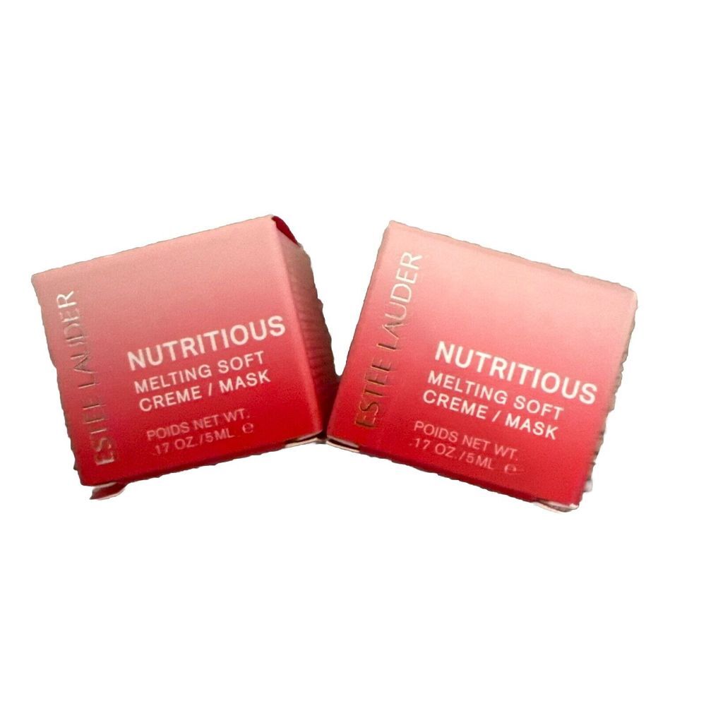 2x Estee Lauder‎ Nutritious Melting Soft Creme/Mask  .17oz, 5ml (EA) Travel Size